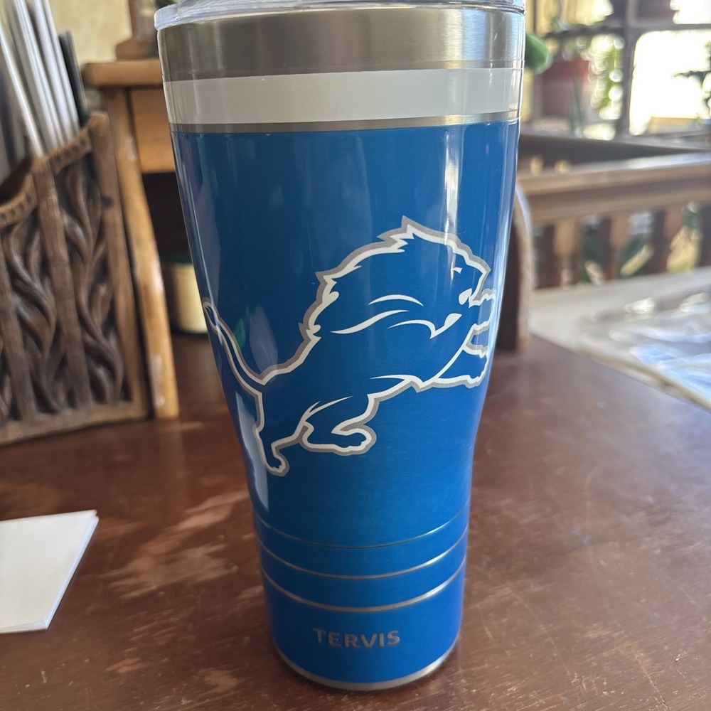 Detroit Lions Tervis Stainless Tumbler 30 oz Beverage Coffee Cup
